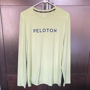 Peloton Lime Long Sleeve Wicking Shirt, size M